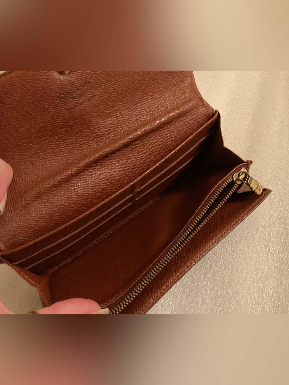 Louis Vuitton Vintage 2004 Monogram Sarah Wallet Long Bifold Made in France - Picture 11 of 16